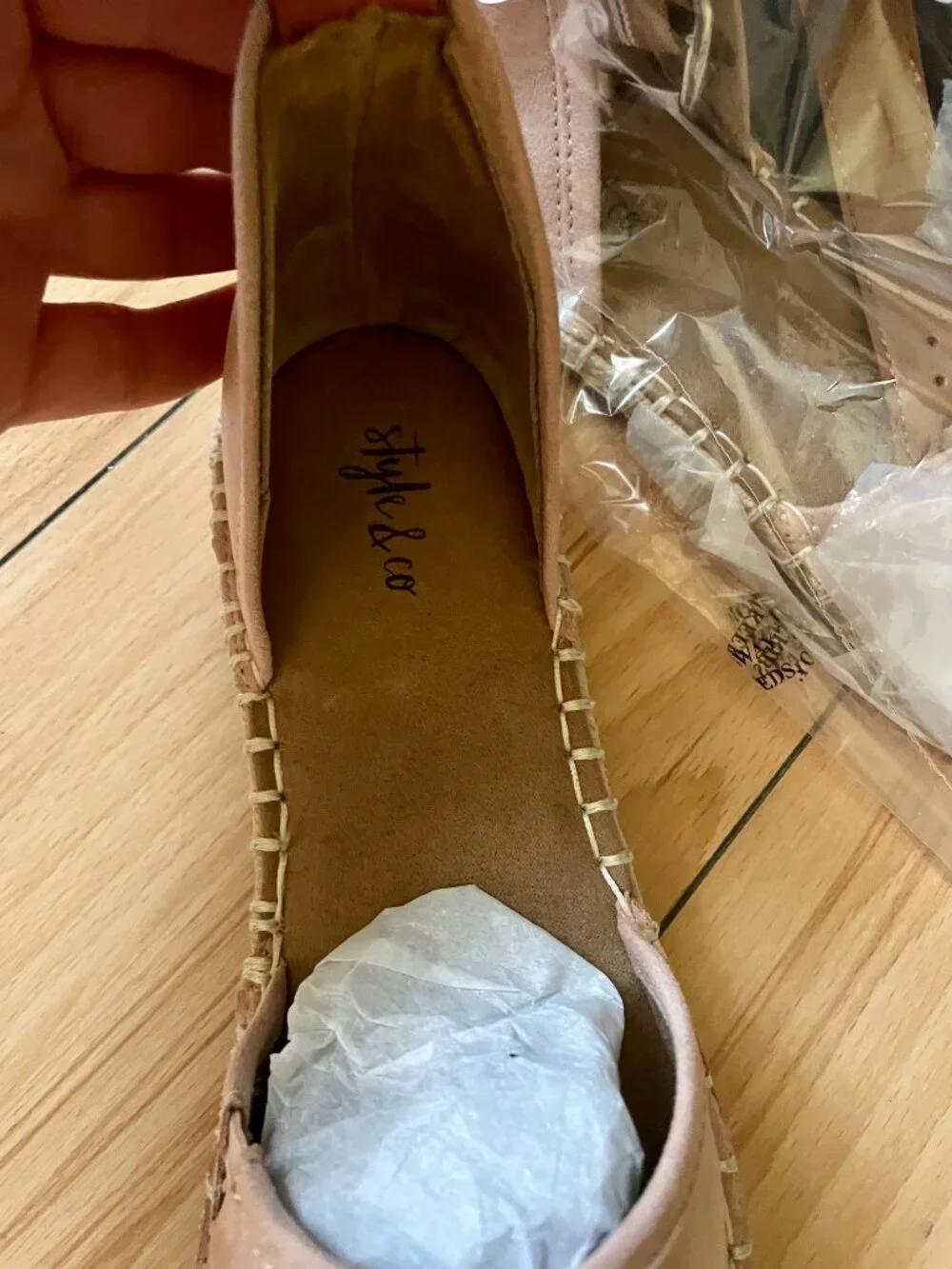 Style & Co. Blush pink Espadrilles with ankle wrap ties